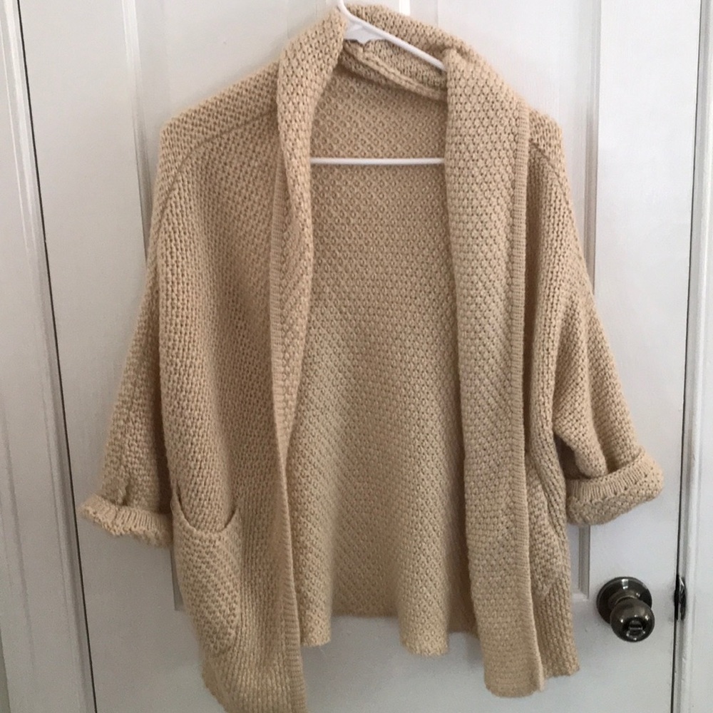 Thick oatmeal cardigan